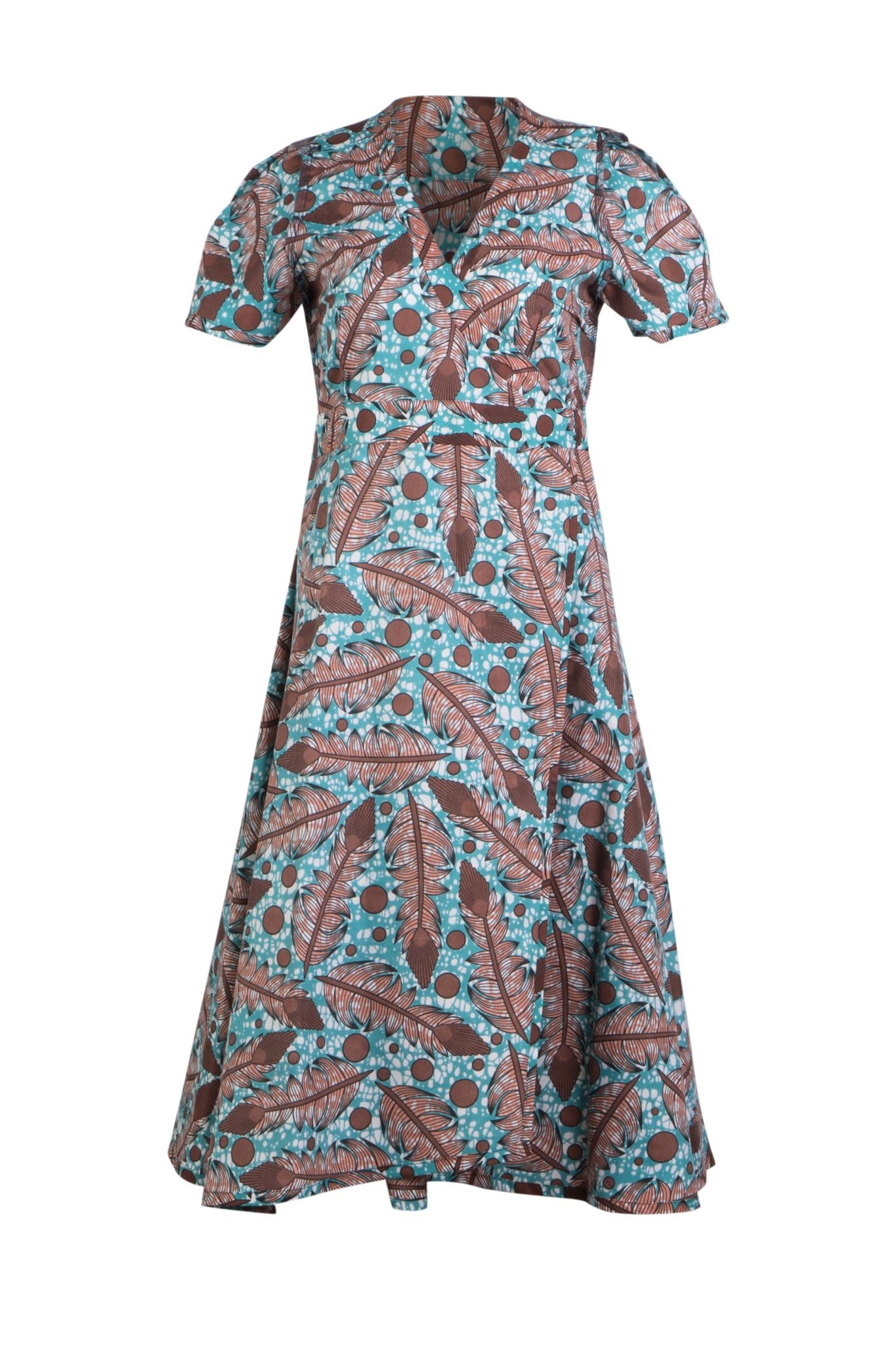 SEA AND COCOA WRAP DRESS